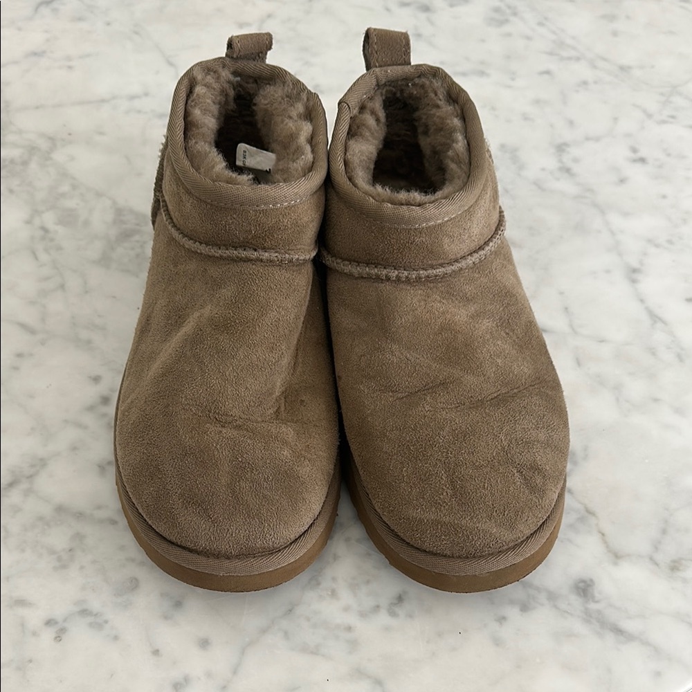 UGG Tan Suede Ankle Boots